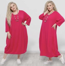 New Jersey viscose ballon jurk stretch