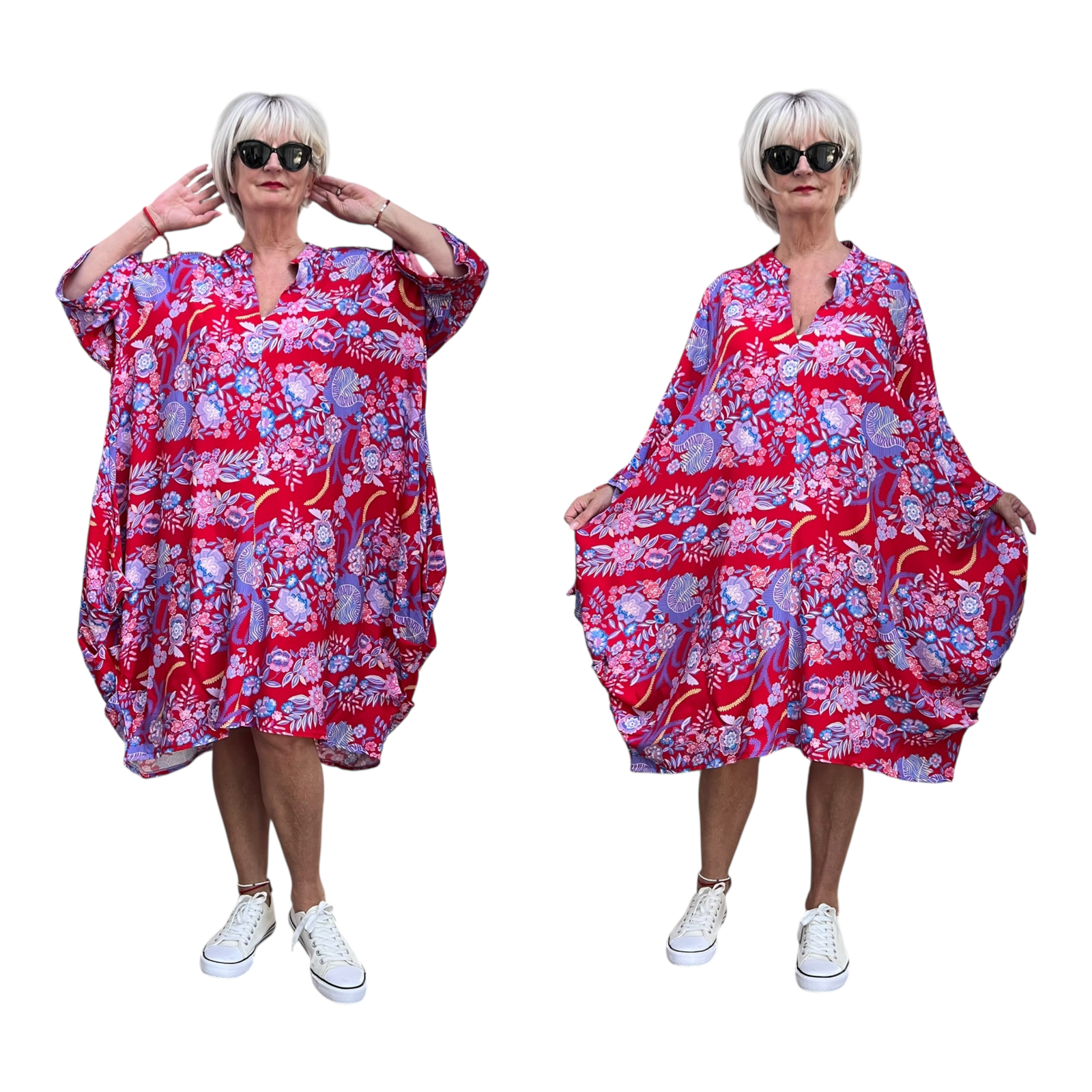 Vincenzo Allocca oversized viscose jurk/tuniek