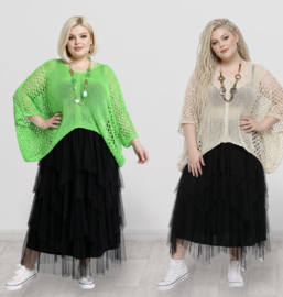 Sissi oversized  acryl gebreide top/in meerdere kleuren