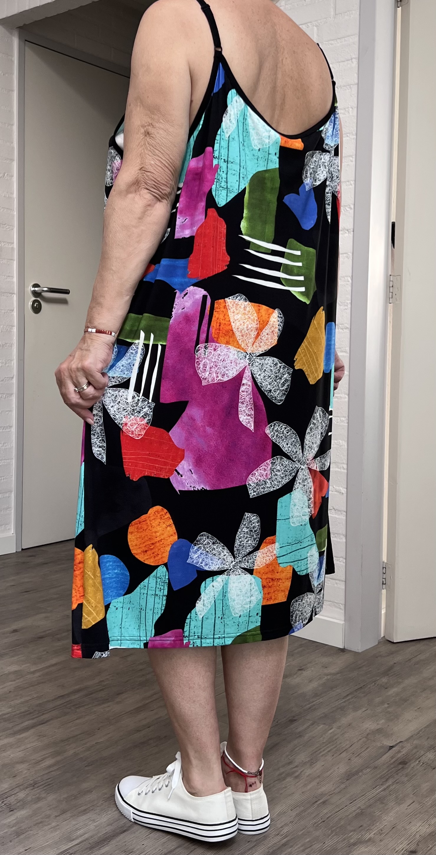 Ophilia viscose A-lijn tuniek/jurk  stretch