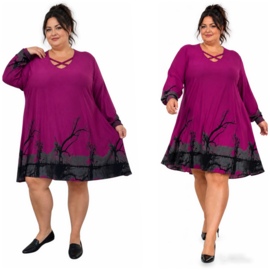 Naveed jersey jurk/tuniek met aparte decolleté stretch