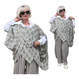 Vincenzo Allocca oversized linnen top/tuniek apart