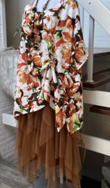 Martha oversized viscose poncho/tuniek/wrap apart   (extra groot)