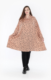 AKH oversized jersey viscose A-lijn jurk/tuniek apart stretch