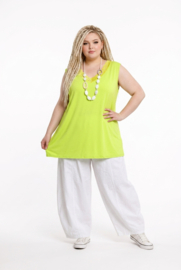 ITALIA oversized viscose top met kant /stretch /in meerdere kleuren