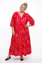 Vincenzo Allocca oversized viscose  BOHO A-lijn jurk apart