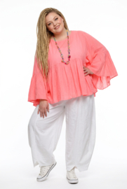 ITALIA MODA oversized de modieuze kleuring  katoen top apart  /in meerdere kleuren