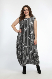 AKH oversized chique viscose  A-lijn  jurk apart/niet doorschijnend