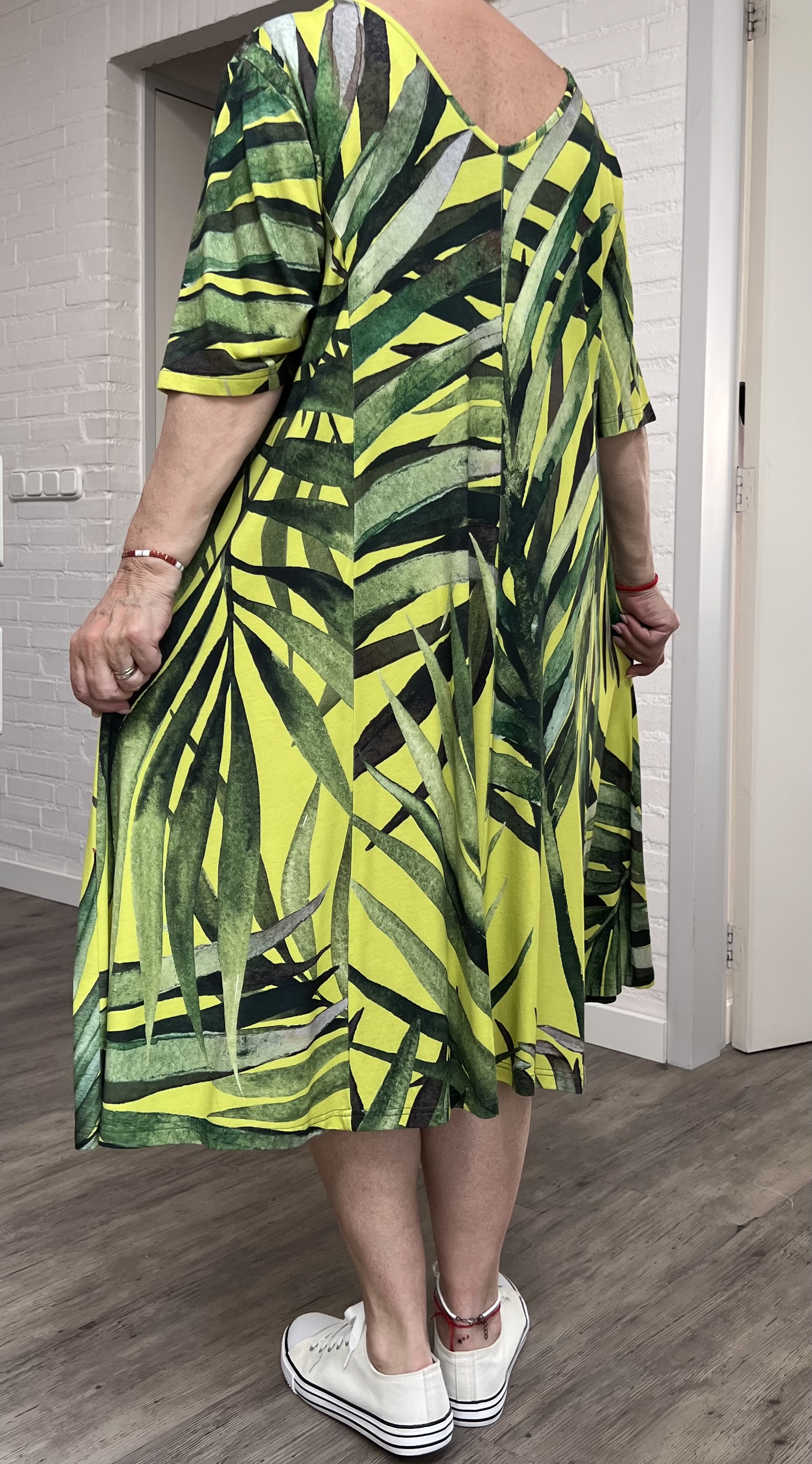 Ophilia viscose A-lijn jurk  stretch