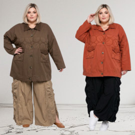 ITALIA  MODA oversized katoen fijn corduroy blazer/jas /stretch/apart/in meerdere kleuren