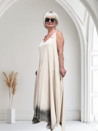 Vincenzo Allocca de modieuze kleuring oversized mouwloze A-lijn jurk apart/stretch