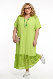 ITALIA MODA viscose  mix A-lijn jurk met kant stretch /in meerdere kleuren