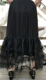 Moonshine oversized  tule rok gevoerd zwart