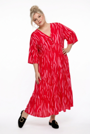 Vincenzo Allocca oversized viscose  BOHO A-lijn jurk apart