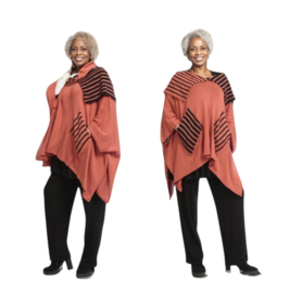 AKH oversized katoen gebreide  tuniek/top apart stretch