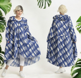 AKH viscose  A-lijn zomer jas /blazer stretch