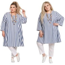 New Jersey oversized viscose A-lijn jurk/tuniek extra wijd/ stretch