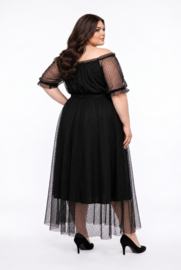 ITALIA MODA oversized chiffon A-lijn gevoerd/ apart