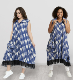 AKH viscose  A-lijn jurk/hemd/blazer stretch