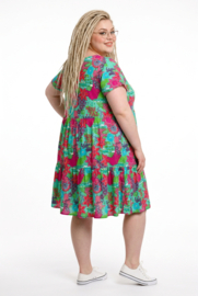 One Summer  viscose A-lijn jurk