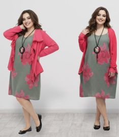 MB oversized linnen/katoen zomer jurk apart/in meerdere kleuren