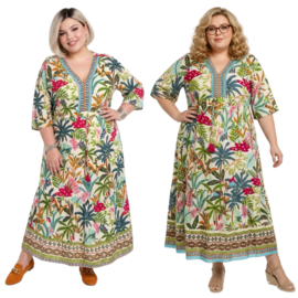 ORIENTIQUE Australian katoen A-lijn jurk