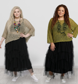 MB katoen/acryl oversized zacht  gebreide top stretch /in meerdere kleuren