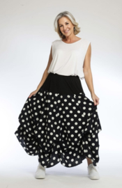 AKH oversized visose rok met verstelbare plooien