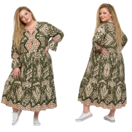 Sissi BOHO oversized A-lijn viscose jurk apart