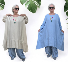 ITALIA MODA viscose tuniek met ketting, niet doorschijnend/in meerdere kleuren