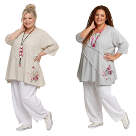 Moonshine oversized A-lijn tuniek stretch/meerdere kleuren