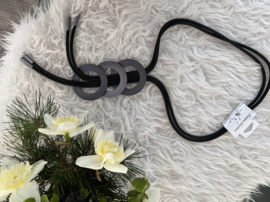Paris Fashion design jewellery rubber collier