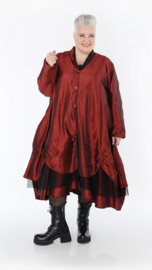 AKH oversized taft tussenjas met tule stof apart /gevoerd 