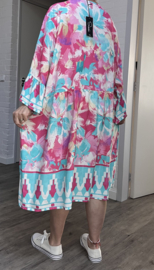 SISSI viscose  ibiza look A-lijn tuniek/jurk