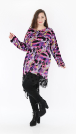 AKH oversized jersey viscose A-lijn tuniek apart stretch