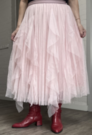 ITALIA MODA oversized tule rok gevoerd