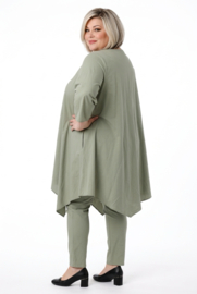 Moonshine oversized jersey  katoen vest stretch