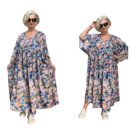 Mila Ragazza oversized A-lijn viscose boho jurk  apart (extra groot)