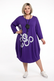 New Jersey viscose ballon jurk stretch