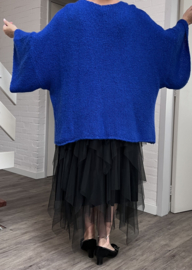 ITALIA oversized acryl mix gebreide top