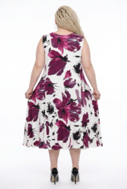 New Jersey viscose A-lijn jurk stretch