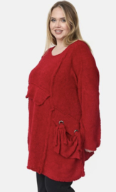 amandine oversized  super zacht bouclé gebreide top/trui /in meerdere kleuren