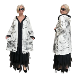 EU Queen design oversized de modieuze kleuring katoen A-lijn jas/blazer stretch