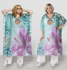 ONE OF A KIND  zomer poncho/tuniek ( extra groot)
