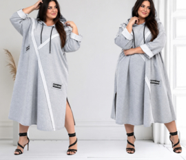 SASHA GRANDE oversized A-lijn jurk /stretch/premium kwaliteit/in meerdere kleuren
