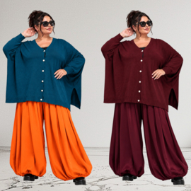 ITALIA oversized viscose mix gebreide vest/top/in meerdere kleuren