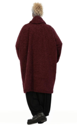 AKH oversized zachte astrakan tuniek met col /apart