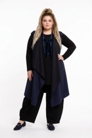 ITALIA MODA  oversized eco-suède mouwloose vest  stretch/in meerdere kleuren