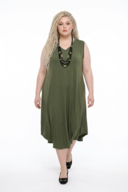 ITALIA MODA viscose A-lijn jurk stretch