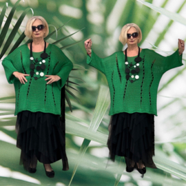Moonshine oversized katoen gebreide top/in meerdere kleuren